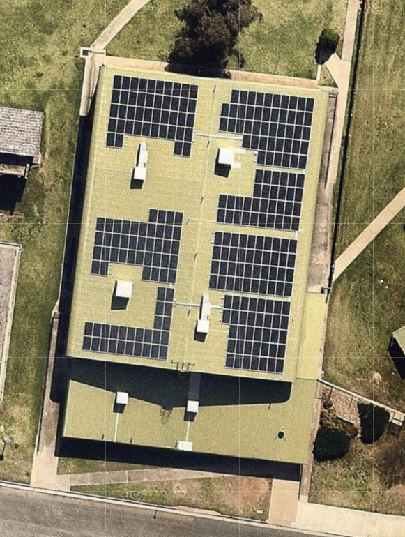 CSU solar power array aerial image