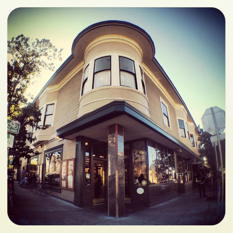 Alfred Peet opened his first coffee shop, pictured here, at the corner of Vine and Walnut in Berkeley, near the campus of the University of California, in 1966